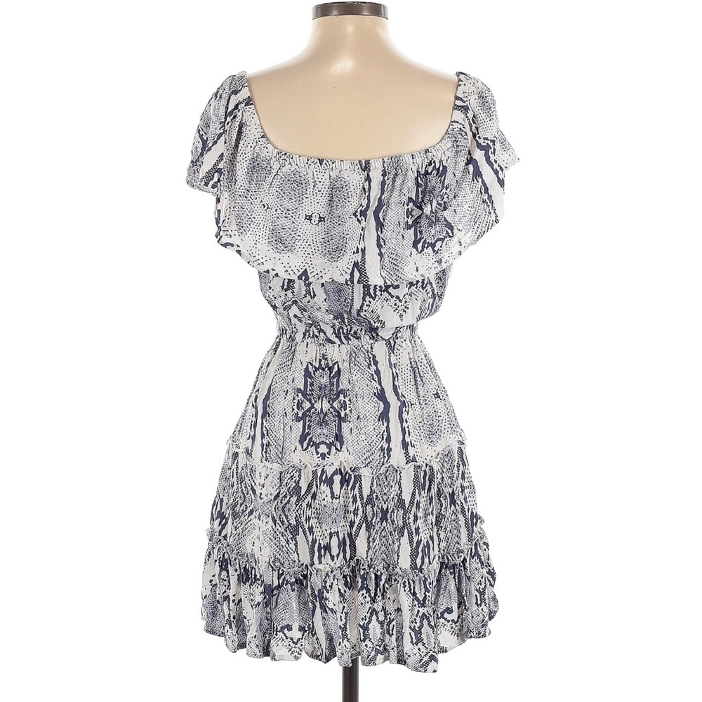 Blue Island Off the Shoulder Mini Dress S